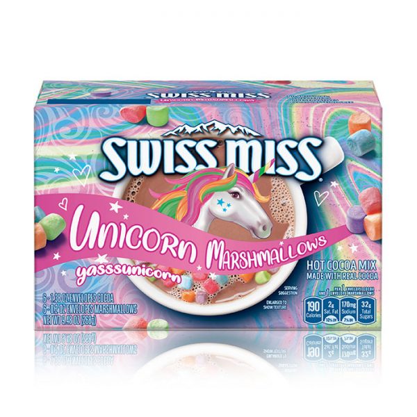 Swiss Miss Has Released A Unicorn Hot Cocoa Topped With Magical ...