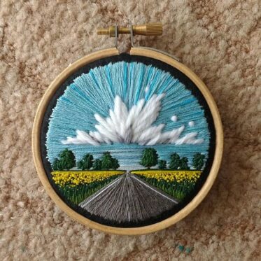 Victoria Richards Creates Beautiful Embroidery Landscapes That Look ...