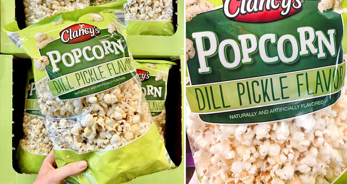 You Can Now Get Big Bags Of Dill Pickle Popcorn At Aldi