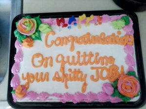 30 Funny Farewell Cakes That Employees Received On Their Final Day Of Work