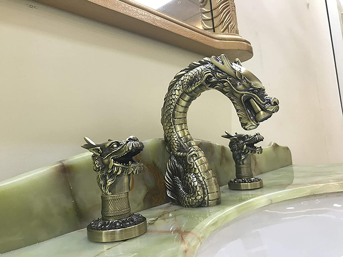 faucet bathroom sink with dragon heat