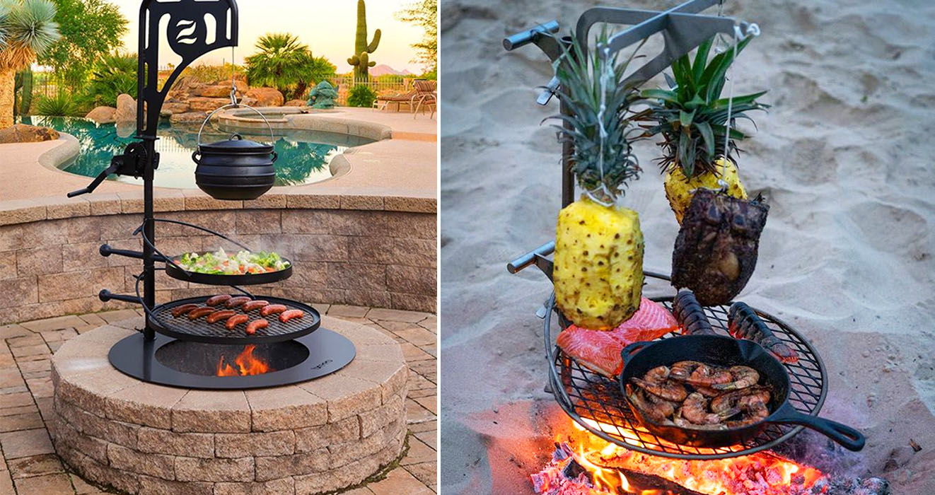 This Portable Campfire Grill Turns Anywhere Into The Ultimate Bbq