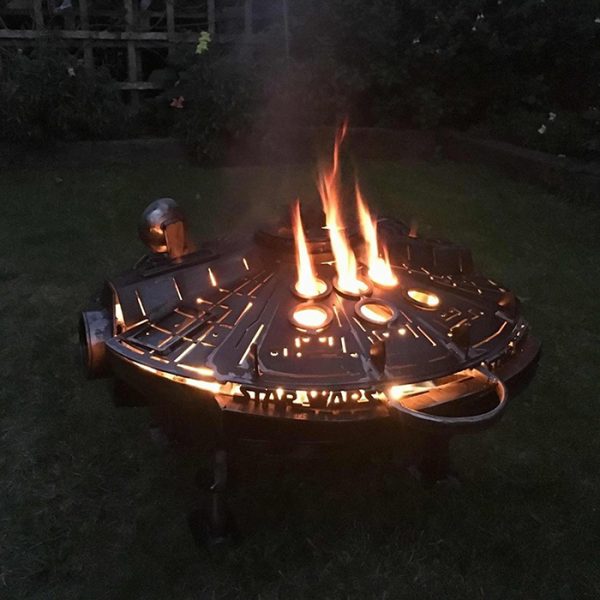 Keep The Force Alight In Your Backyard With This Millennium Falcon Fire Pit