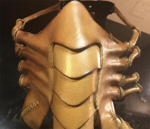 Artist Crafts A Leather Facehugger Mask To Help Protect Him From The Virus