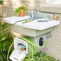 You Can Get A Garden Hose Sink That Doesn't Need Any Extra Plumbing