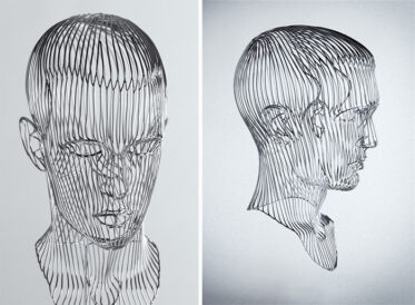 Artist Martin Debenham Creates Beautiful Sculptures Using Steel Wire