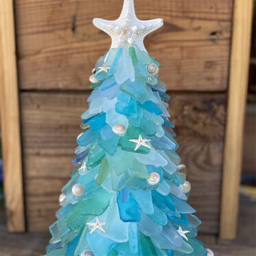 Mini Sea Glass Christmas Trees Are A New Trend This Year