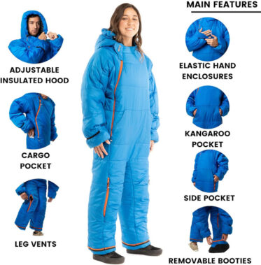 This Sleeping Bag Onesie Means You're Always Snug Even Outside The Tent
