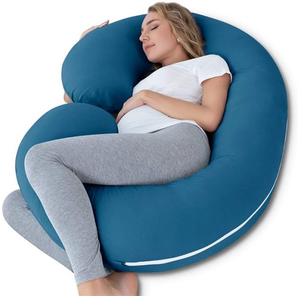 c shaped pregnancy pillow