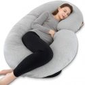 This C-Shaped Pregnancy Pillow Supports Your Bump While You Sleep