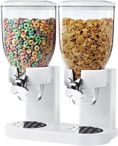 This Double Cereal Dispenser With Portion Control Keeps Your Cereal Fresh