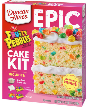 In Celebration Of The Cereal's 50th Birthday A Fruity Pebbles Cake Kit ...