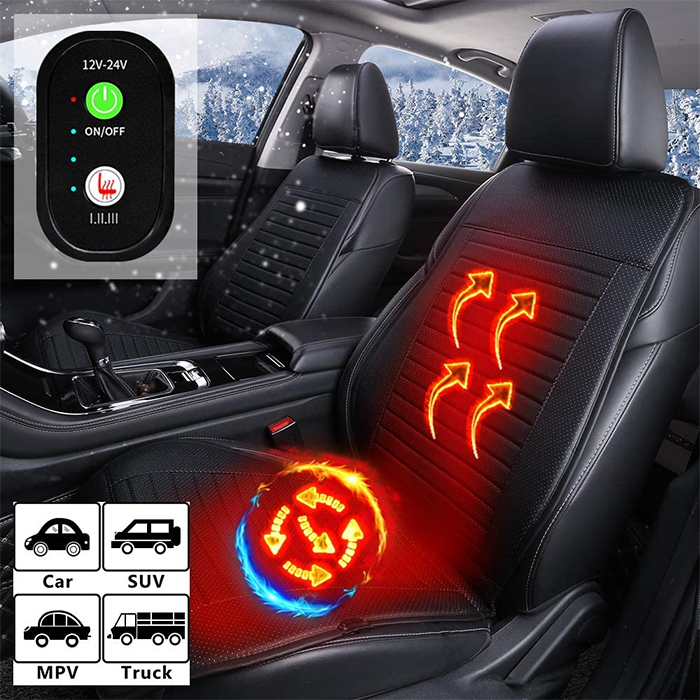 This Heated Car Seat Cover Will Keep You Warm While Traveling