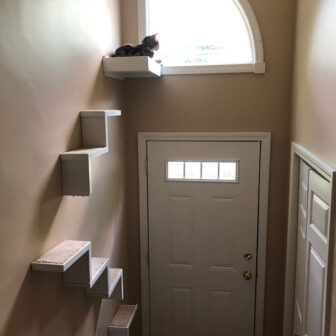 These Floating Cat Stairs Provide A Stylish Route To Their Floating Cat 