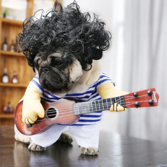 This Guitarist Dog Costume Will Bring Out Your Pet's Inner Rock Star