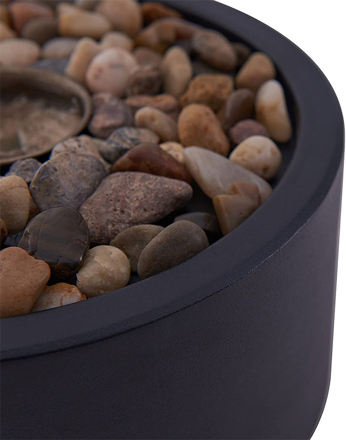 portable flame lantern decorative rocks