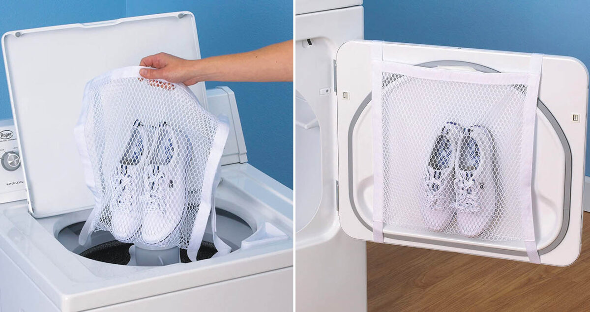 this-dryer-door-shoe-net-lets-you-dry-your-shoes-without-them-knocking