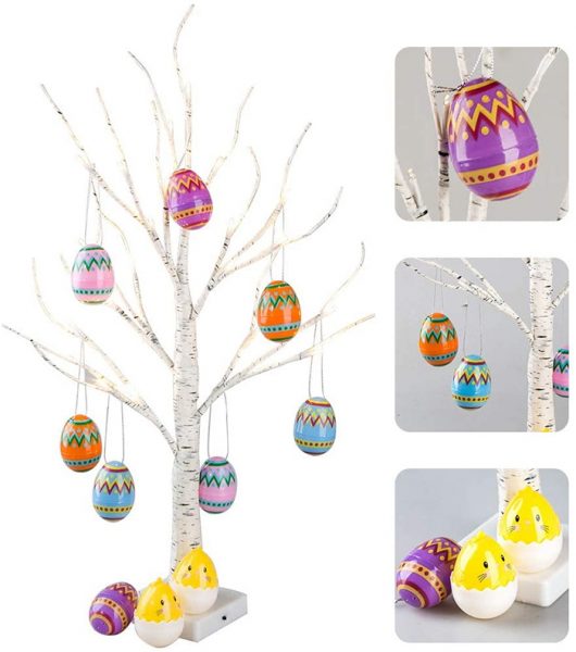 Get In The Festive Spirit With This Tabletop Easter Egg Tree