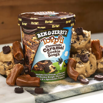 The New Ben & Jerry's Topped Ice Cream Has A Layer Of Chocolate Ganache ...