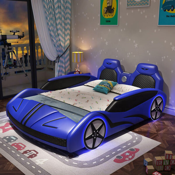 These Adult Race Car Beds Can Fit Queen And King Size Mattresses