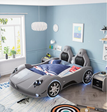 These Adult Race Car Beds Can Fit Queen & King Size Mattresses