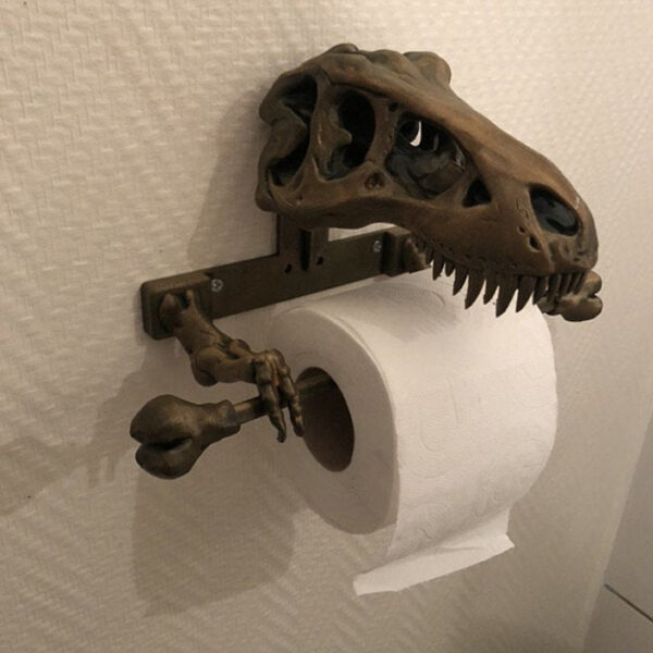 T-Rex Skeleton Toilet Paper Holder