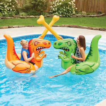 dino inflatable pool