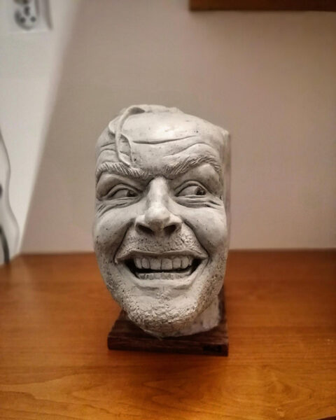 the shining bookend sculpture