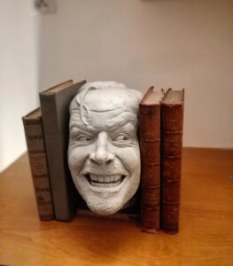 the shining bookend sculpture