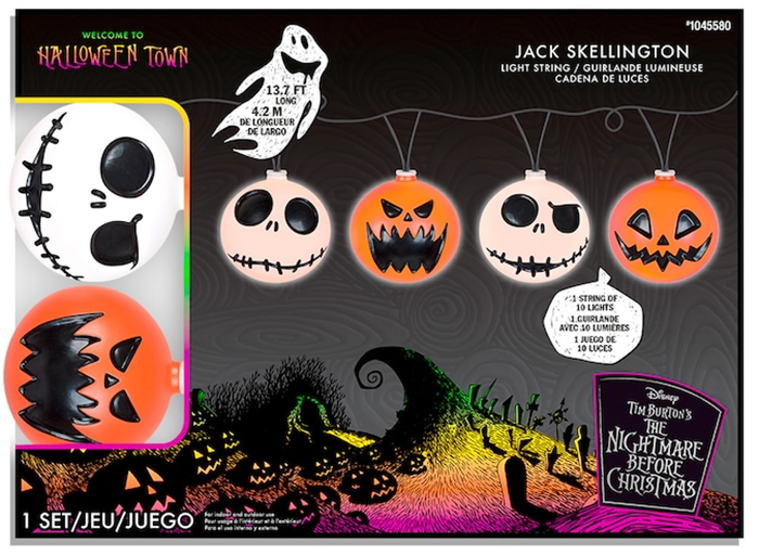 You Can Get Jack Skellington And Pumpkin String Lights For Halloween