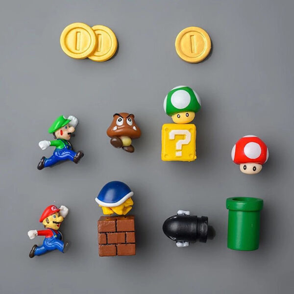 Build Your Own Level With 3D Super Mario Fridge Magnets